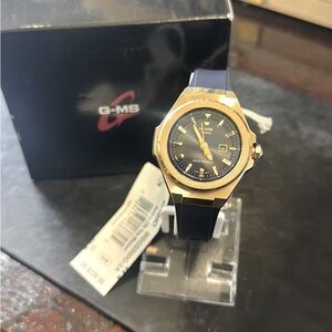 CASIO G-MS SOLAR MSG-S500G-2ADR-P BLUE RESIN STRAP WOMEN WATCH